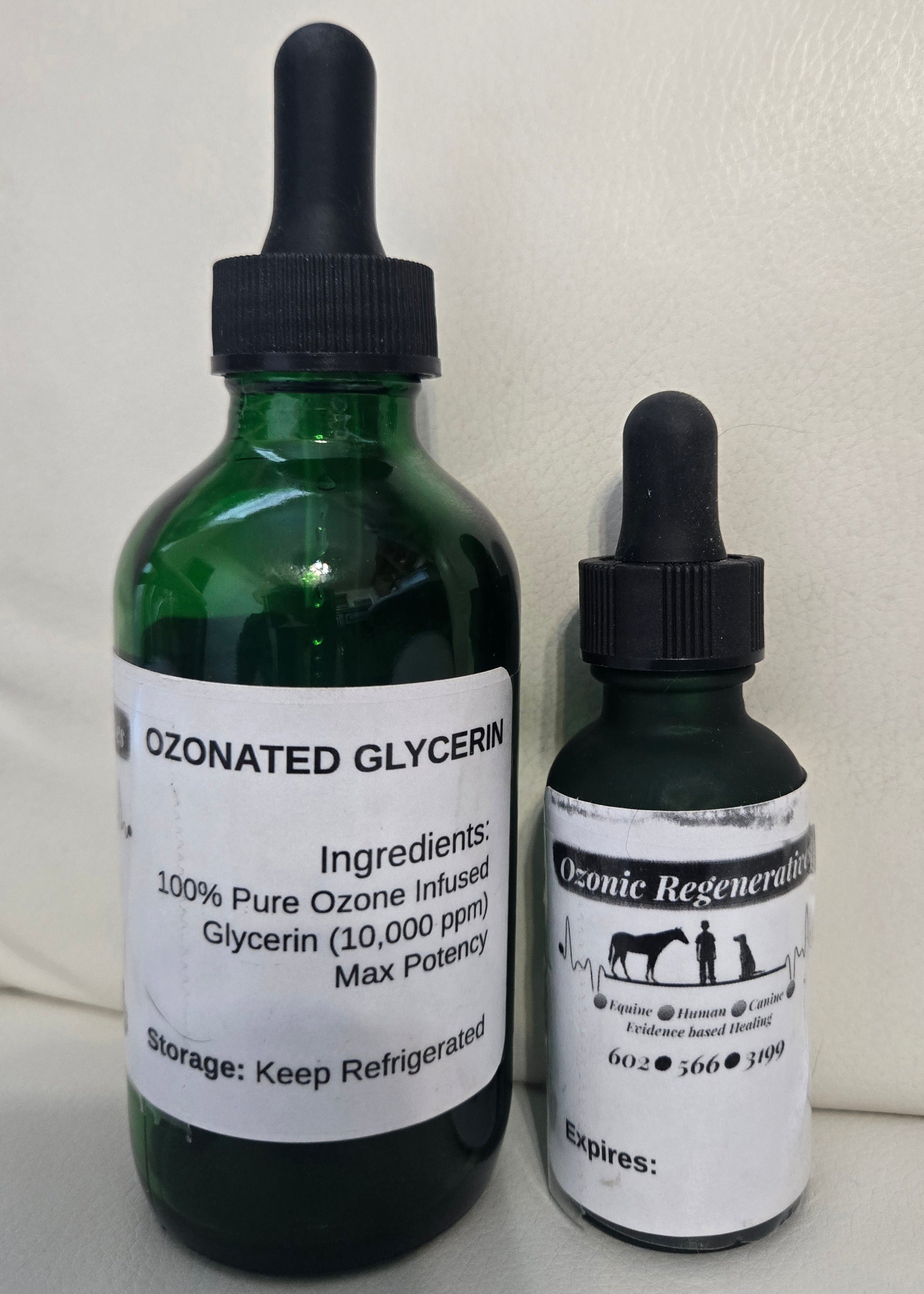 100% Pure Ozonated Glycerin - Max Potency (10,000 ppm) 1 oz