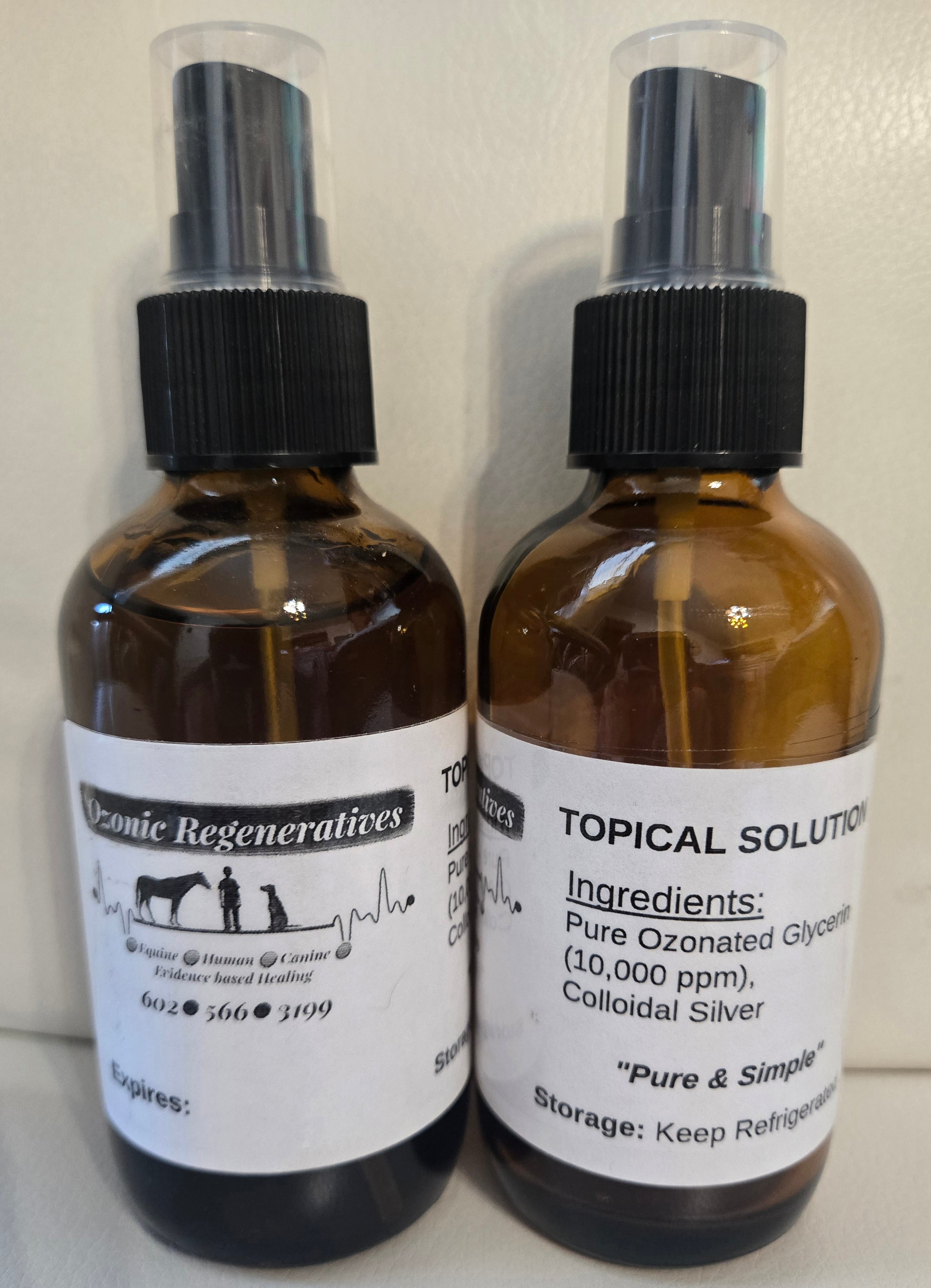 Topical Spray - Ozonated Glycerin in Colloidal Silver 4 oz
