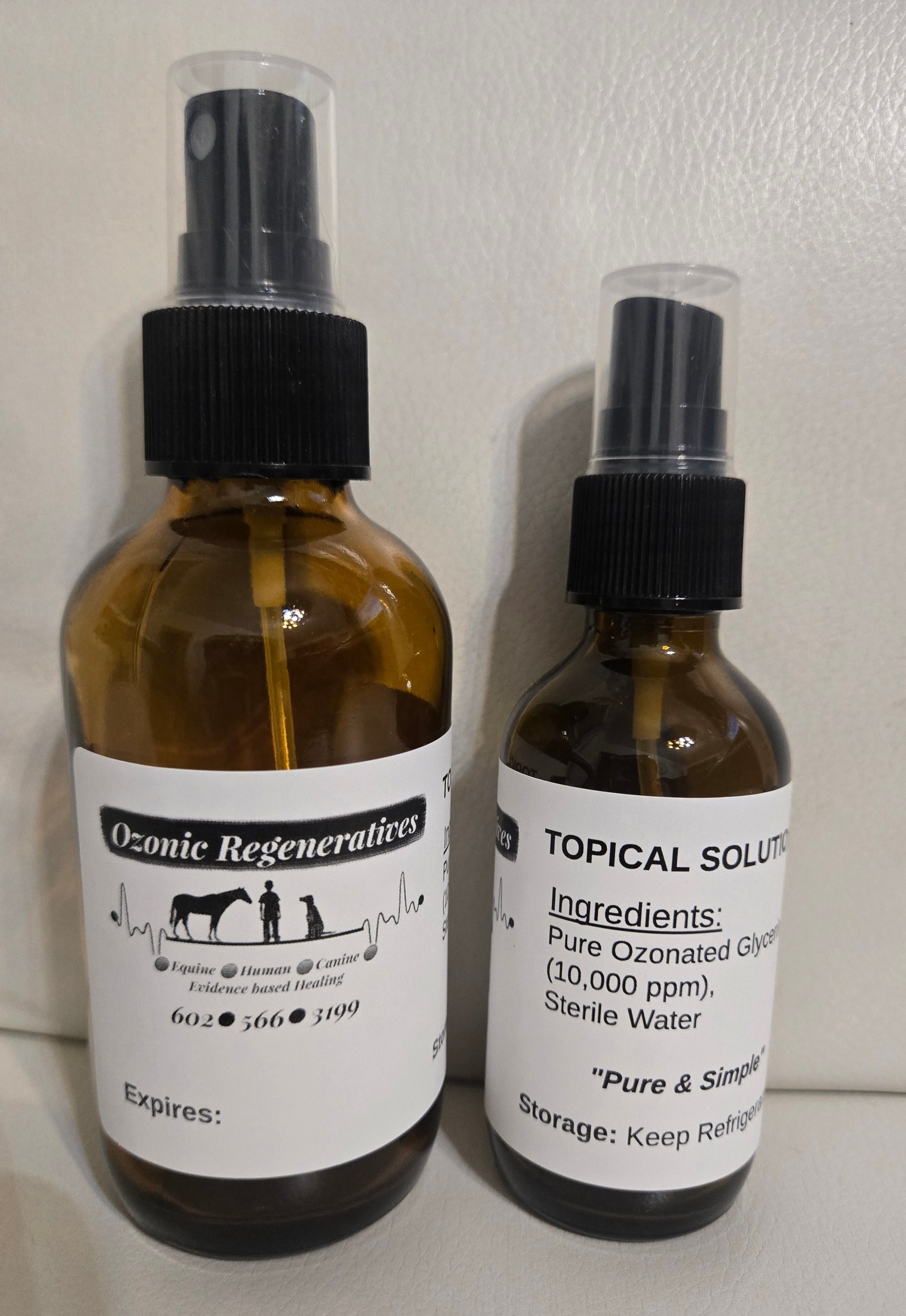 Topical Spray - Ozonated Glycerin in Sterile Water  Solution 4 oz