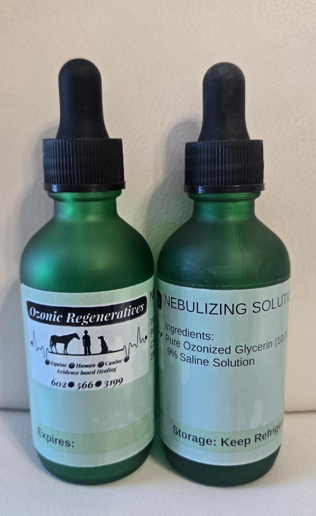 Nebulizing Solution - Ozonated Glycerin & Saline 1 oz